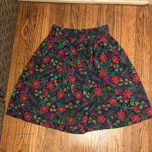 Vintage Floral High Waist Women's Shorts